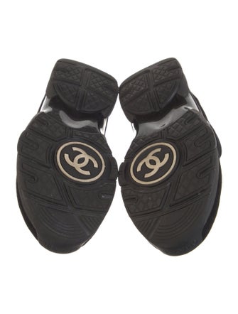 Chanel Interlocking CC Logo Suede Sneakers