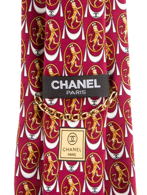 Chanel Patterned Tie
