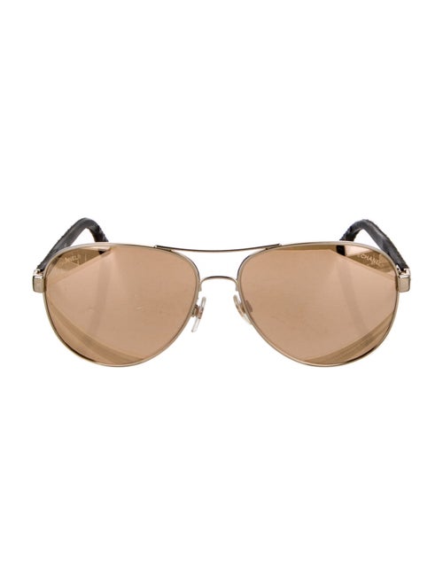 Chanel Interlocking CC Logo Aviator Sunglasses