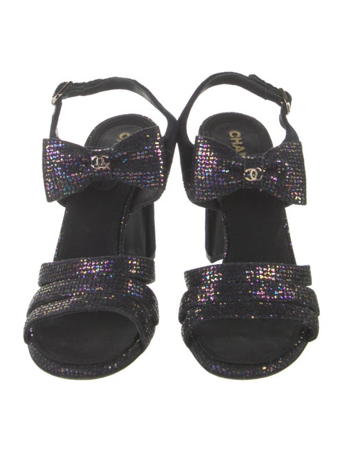 Chanel 2018 Interlocking CC Logo Slingback Sandals