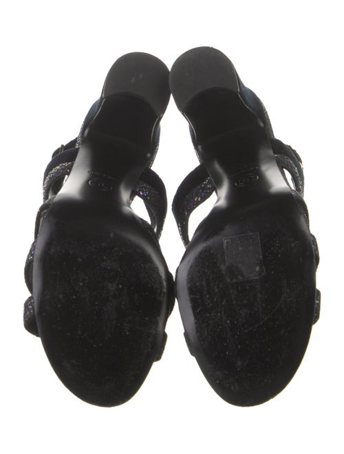 Chanel 2018 Interlocking CC Logo Slingback Sandals