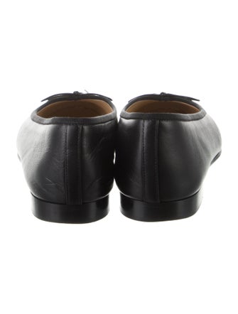 Chanel Interlocking CC Logo Lambskin Ballet Flats