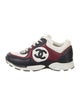 Chanel Interlocking CC Logo Leather Sneakers