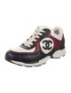 Chanel Interlocking CC Logo Leather Sneakers