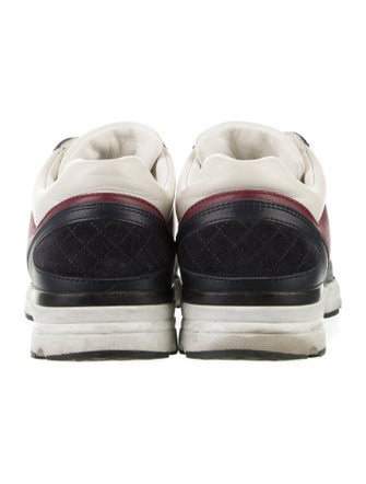 Chanel Interlocking CC Logo Leather Sneakers