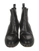 Chanel Interlocking CC Logo Leather Chelsea Boots