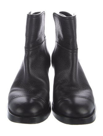 Chanel Interlocking CC Logo Leather Boots