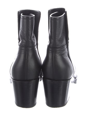 Chanel Interlocking CC Logo Leather Boots