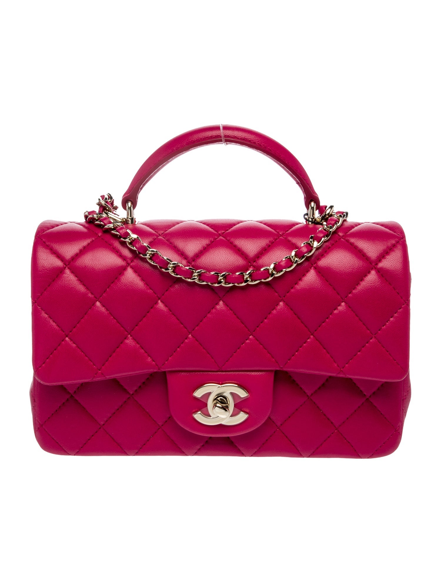 Chanel Rectangular Mini Top Handle Flap Bag w/Tags