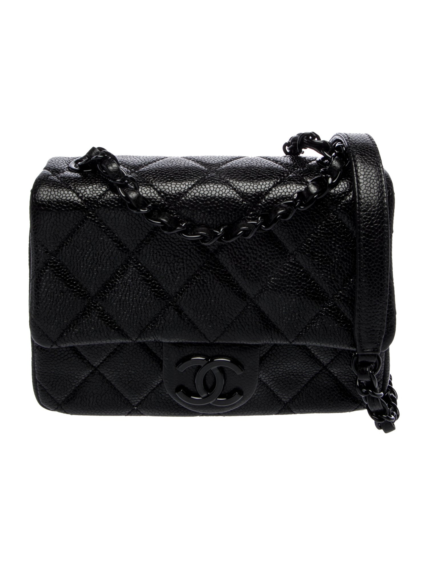 Chanel So Black Mini Square Flap Bag