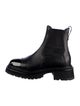 Chanel Interlocking CC Logo Leather Chelsea Boots