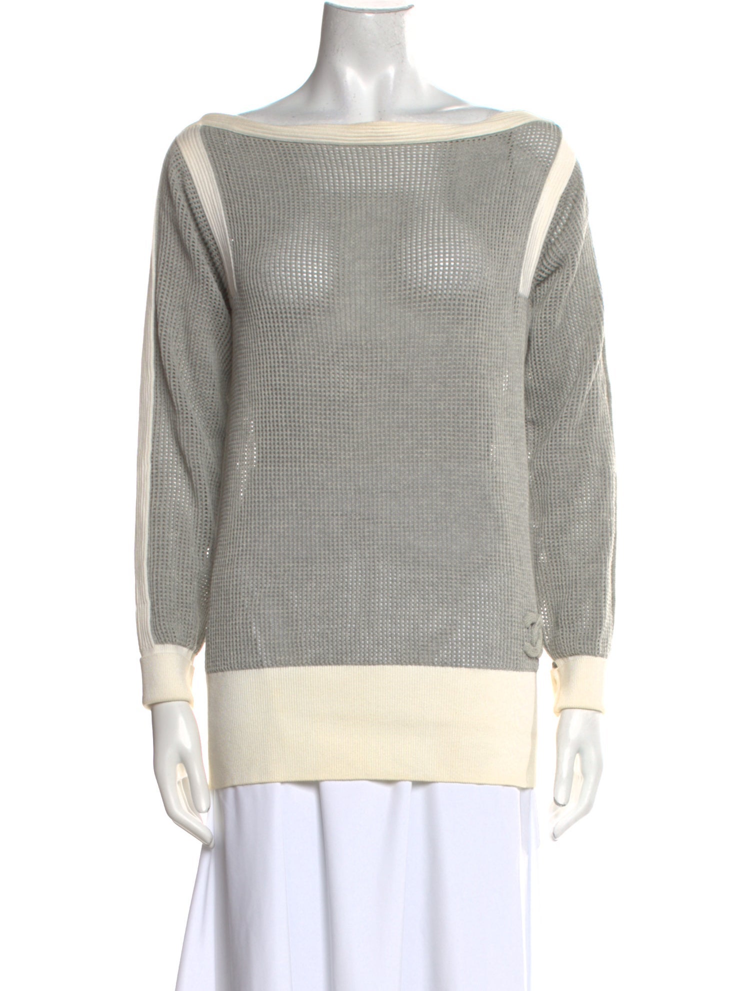 Chanel 2014 Colorblock Pattern Sweater