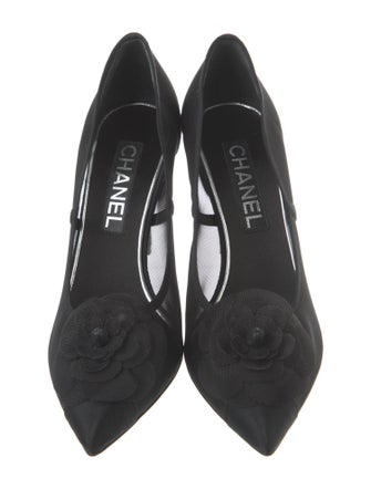 Chanel 2019 Camellia Accent Pumps