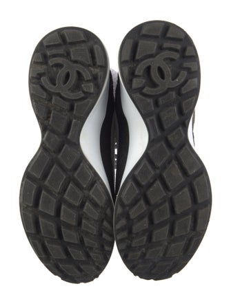 Chanel Interlocking CC Logo Suede Combat Boots