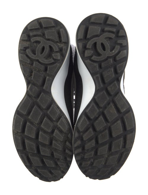 Chanel Interlocking CC Logo Suede Combat Boots