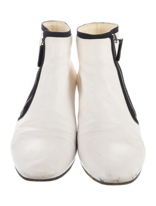 Chanel Interlocking CC Logo Leather Boots