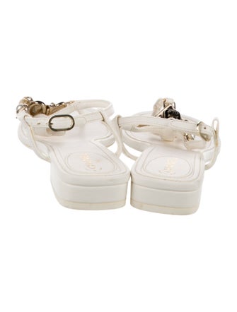 Chanel 2023 Interlocking CC Logo Sandals