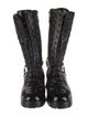 Chanel 2022 Interlocking CC Logo Combat Boots