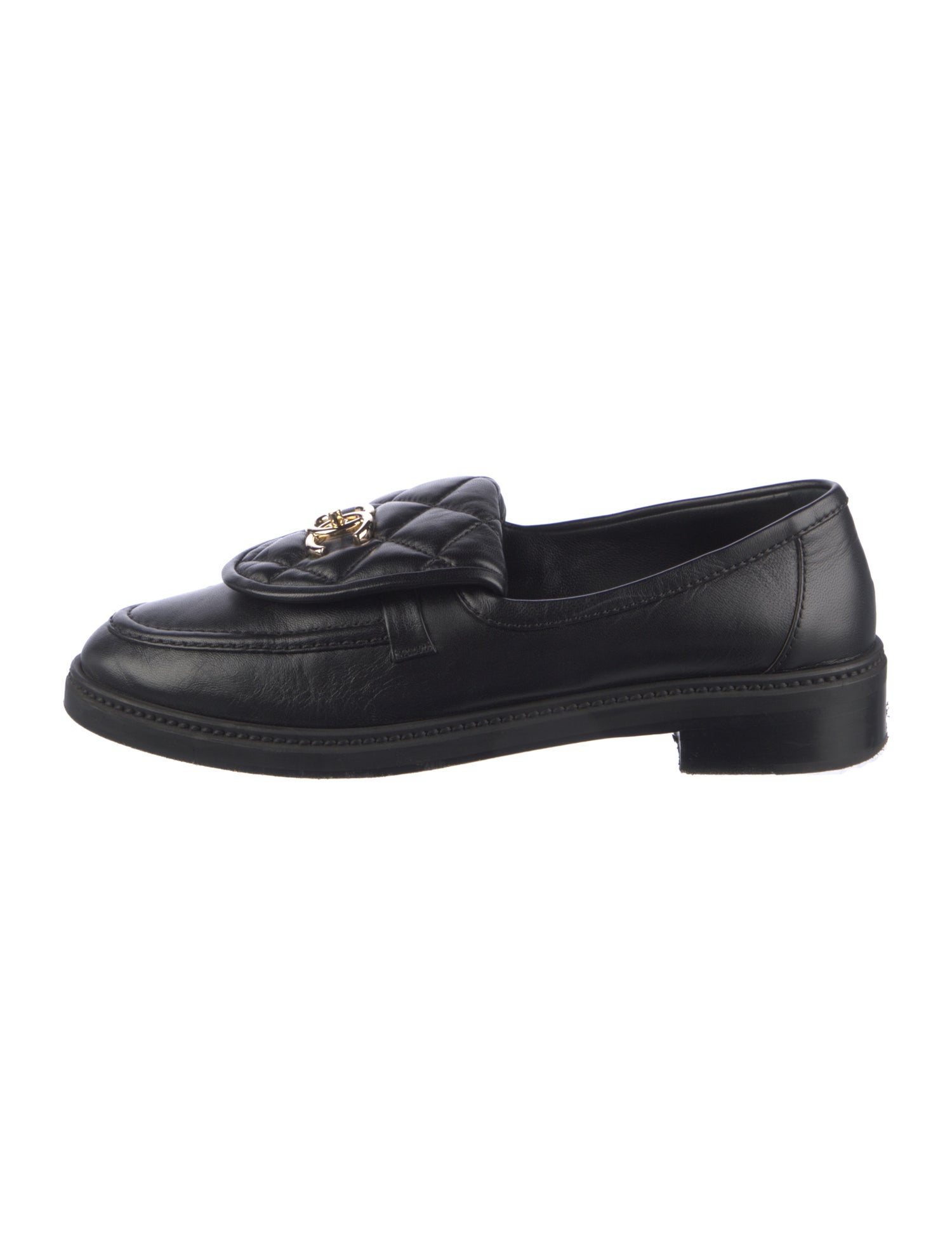 Chanel 2024 Interlocking CC Logo Loafers
