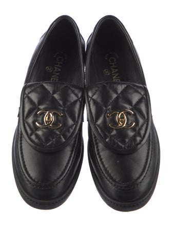 Chanel 2024 Interlocking CC Logo Loafers