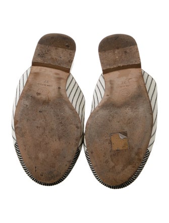 Chanel Interlocking CC Logo Leather Mules