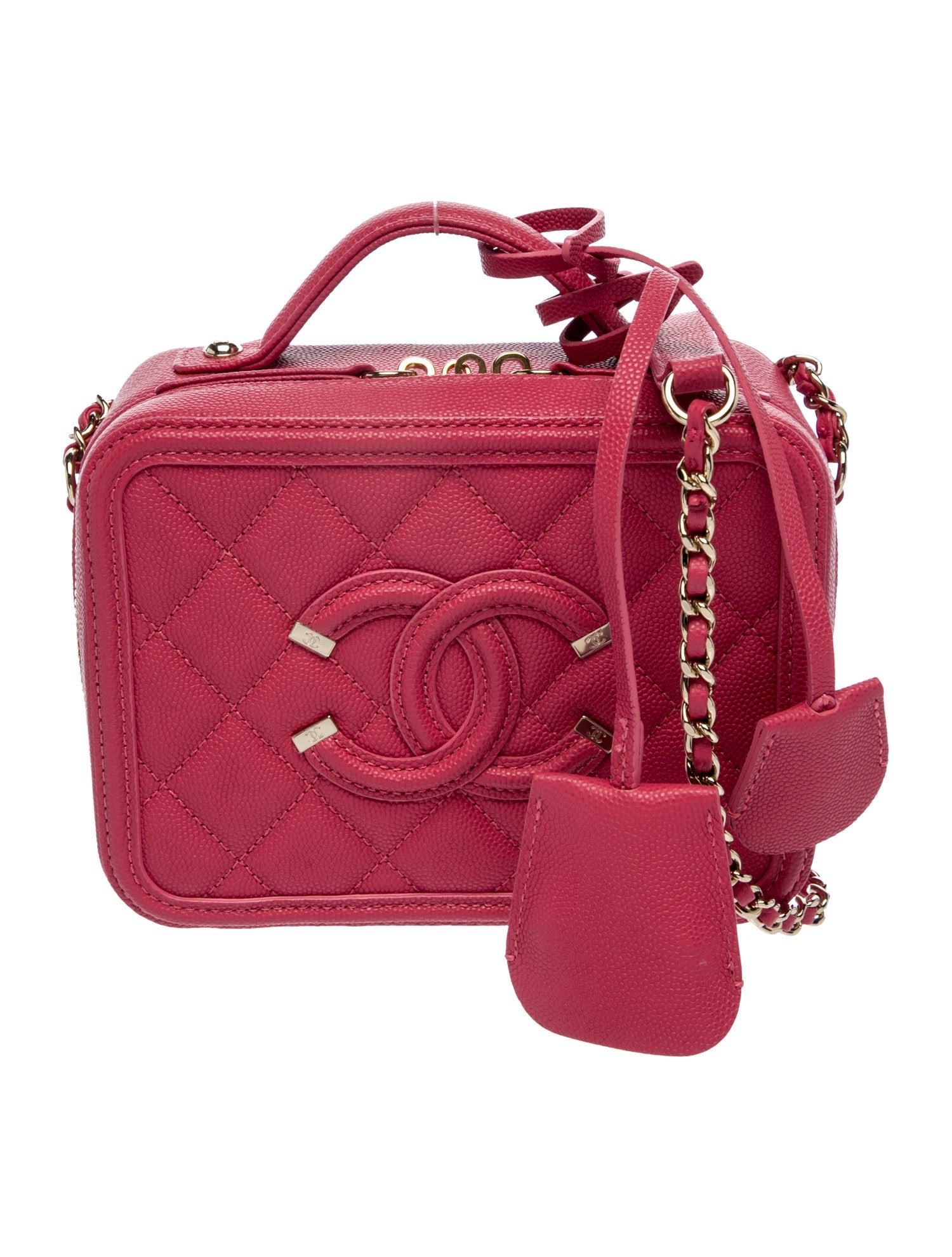 Chanel Small Filigree Vanity Case