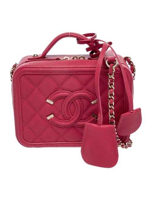 Chanel Small Filigree Vanity Case