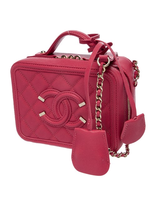 Chanel Small Filigree Vanity Case