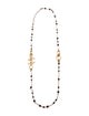 Chanel 2022 Faux Pearl, Resin & Strass CC Bead Strand Necklace