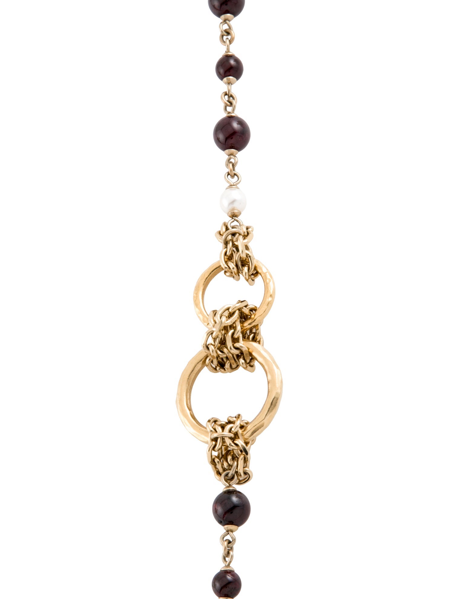 Chanel 2022 Faux Pearl, Resin & Strass CC Bead Strand Necklace