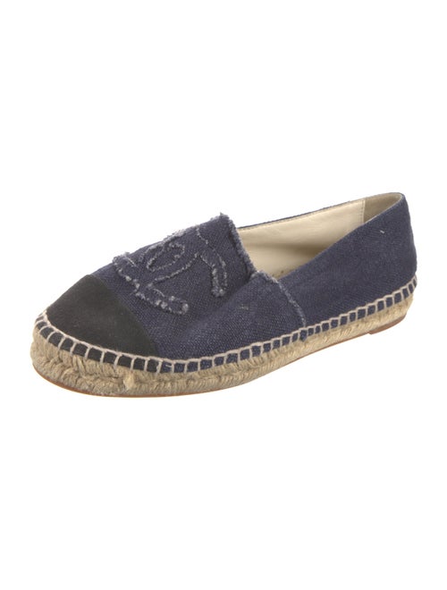 Chanel Interlocking CC Logo Canvas Espadrilles