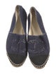 Chanel Interlocking CC Logo Canvas Espadrilles