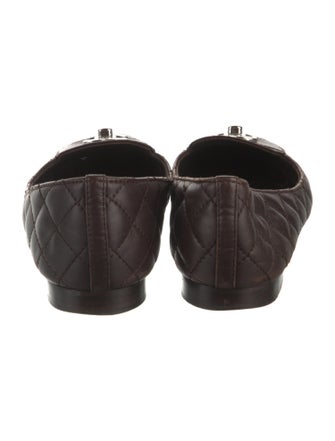 Chanel Interlocking CC Logo Leather Loafers