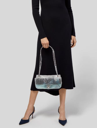 Chanel Small Sequin Waterfall Flap Bag