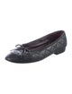 Chanel Interlocking CC Logo Leather Flats