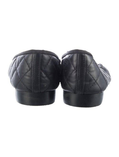 Chanel Interlocking CC Logo Leather Flats
