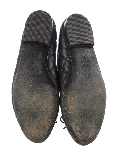 Chanel Interlocking CC Logo Leather Flats