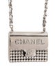 Chanel 2022 Strass & Leather Purse CC Long Pendant Necklace