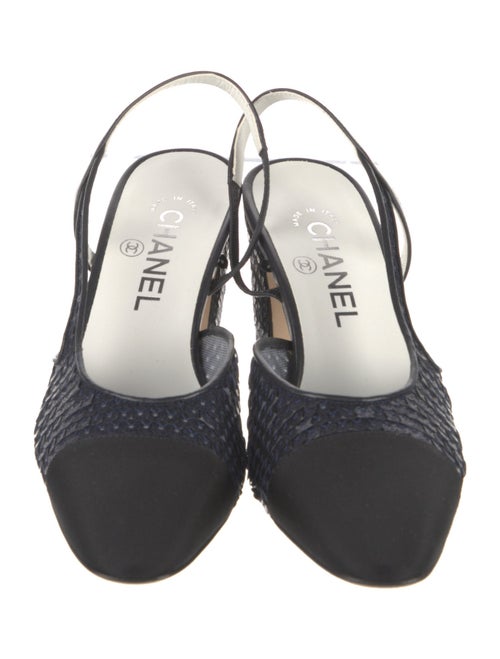 Chanel 2023 Interlocking CC Logo Slingback Pumps