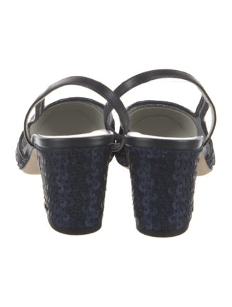 Chanel 2023 Interlocking CC Logo Slingback Pumps