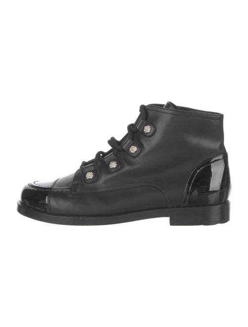 Chanel 2016 Interlocking CC Logo Combat Boots