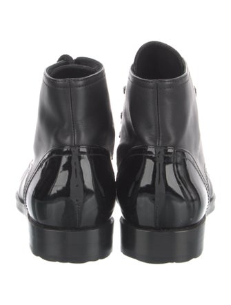 Chanel 2016 Interlocking CC Logo Combat Boots