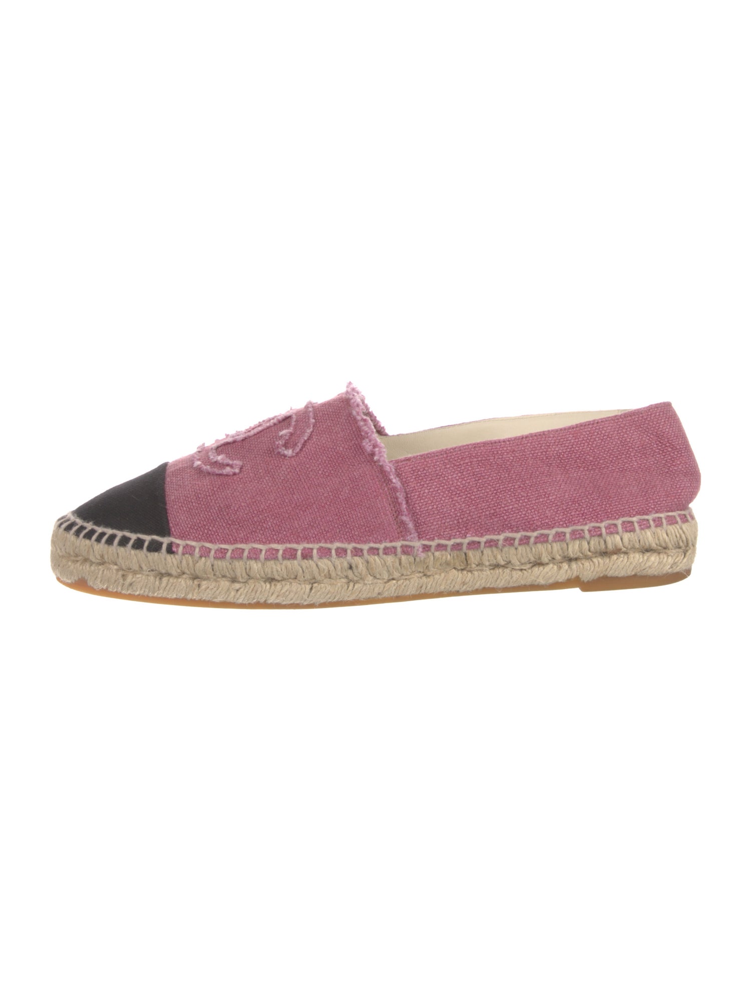 Chanel Interlocking CC Logo Canvas Espadrilles