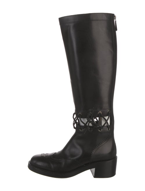 Chanel 2016 Interlocking CC Logo Riding Boots