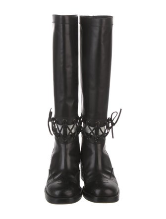 Chanel 2016 Interlocking CC Logo Riding Boots