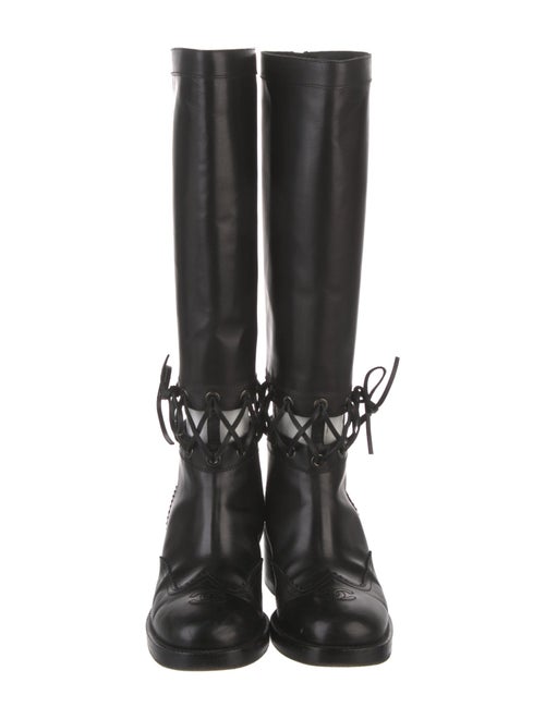 Chanel 2016 Interlocking CC Logo Riding Boots