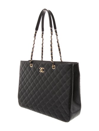 Chanel Quilted Shopping Tote