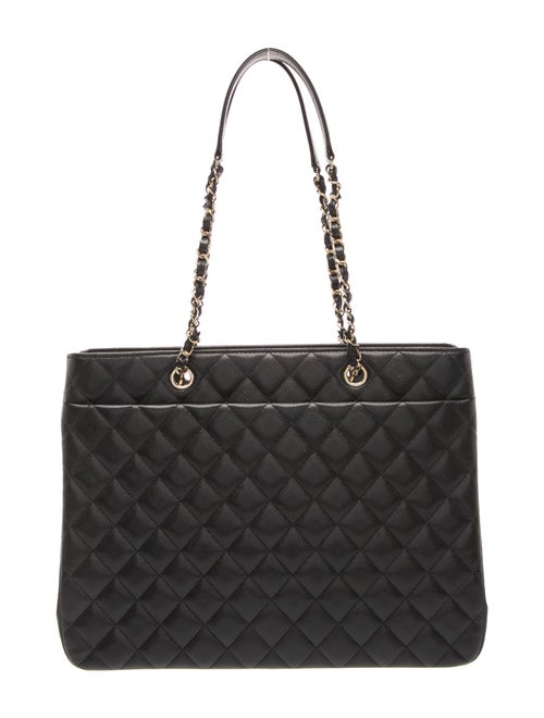 Chanel Quilted Shopping Tote