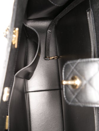 Chanel Quilted Shopping Tote