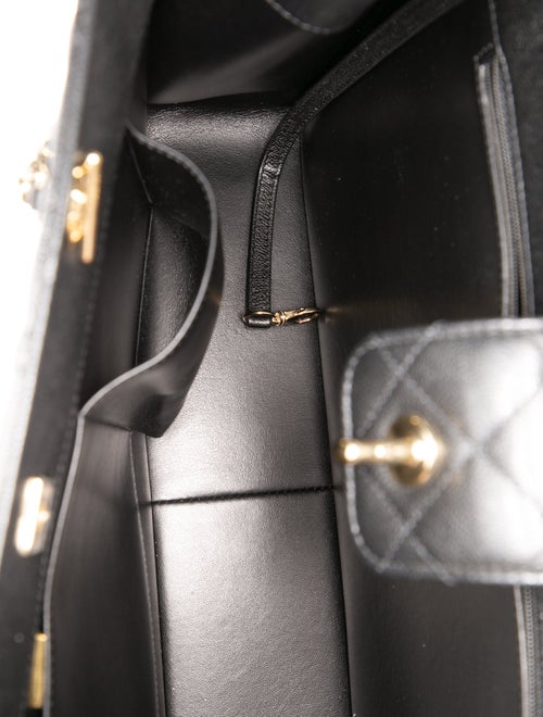 Chanel Quilted Shopping Tote